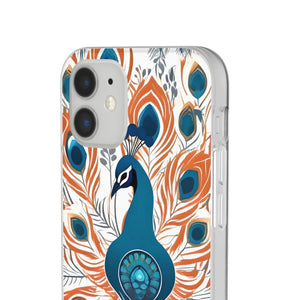 Peacock Flexi Cases - Stylish Clear Tpu Protection - Dipaliz - Mobile Phone