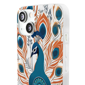 Peacock Flexi Cases - Stylish Clear Tpu Protection - Dipaliz - Mobile Phone