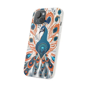 Peacock Flexi Cases - Stylish Clear Tpu Protection - Dipaliz - Mobile Phone