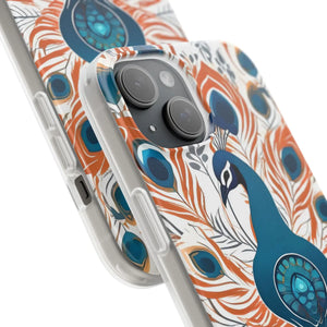 Peacock Flexi Cases - Stylish Clear Tpu Protection - Dipaliz - Mobile Phone