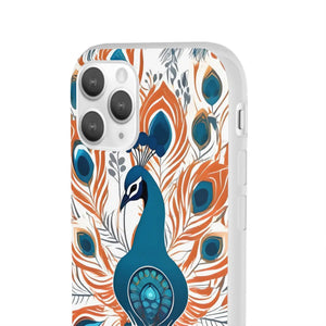Peacock Flexi Cases - Stylish Clear Tpu Protection - Dipaliz - Mobile Phone