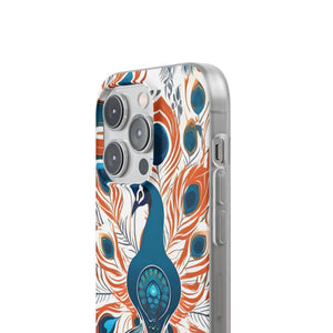 Peacock Flexi Cases - Stylish Clear Tpu Protection - Dipaliz - Mobile Phone