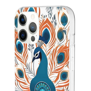 Peacock Flexi Cases - Stylish Clear Tpu Protection - Dipaliz - Mobile Phone