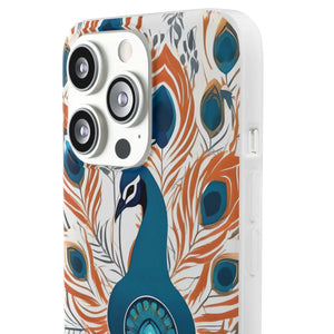 Peacock Flexi Cases - Stylish Clear Tpu Protection - Dipaliz - Mobile Phone
