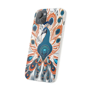 Peacock Flexi Cases - Stylish Clear Tpu Protection - Dipaliz - Mobile Phone