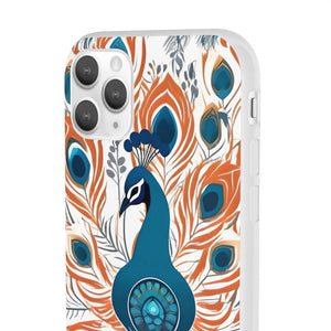 Peacock Flexi Cases - Stylish Clear Tpu Protection - Dipaliz - Mobile Phone