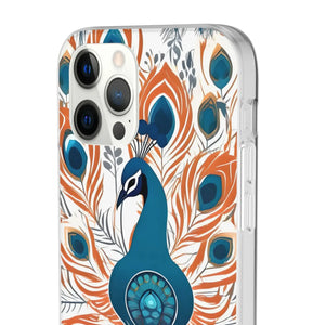 Peacock Flexi Cases - Stylish Clear Tpu Protection - Dipaliz - Mobile Phone