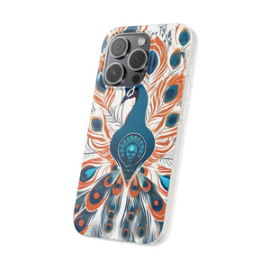 Peacock Flexi Cases - Stylish Clear Tpu Protection - Dipaliz - Mobile Phone