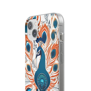 Peacock Flexi Cases - Stylish Clear Tpu Protection - Dipaliz - Mobile Phone