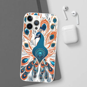 Peacock Flexi Cases - Stylish Clear Tpu Protection - Dipaliz - Mobile Phone