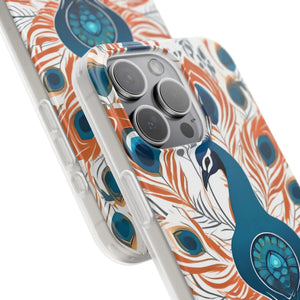 Peacock Flexi Cases - Stylish Clear Tpu Protection - Dipaliz - Mobile Phone
