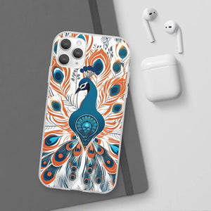 Peacock Flexi Cases - Stylish Clear Tpu Protection - Dipaliz - Mobile Phone
