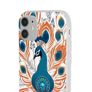Peacock Flexi Cases - Stylish Clear Tpu Protection - Dipaliz - Mobile Phone