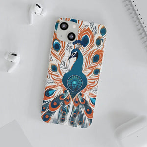 Peacock Flexi Cases - Stylish Clear Tpu Protection - Dipaliz - Mobile Phone