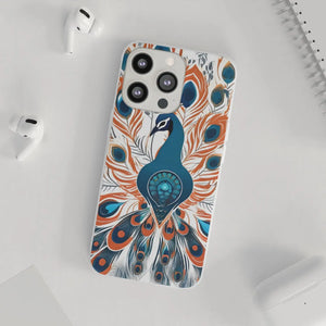 Peacock Flexi Cases - Stylish Clear Tpu Protection - Dipaliz - Mobile Phone