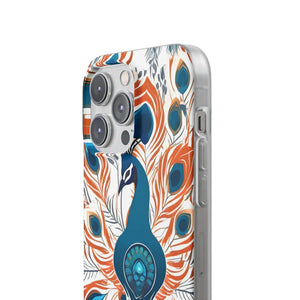 Peacock Flexi Cases - Stylish Clear Tpu Protection - Dipaliz - Mobile Phone
