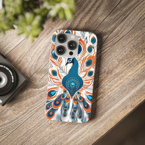 Peacock Flexi Cases - Stylish Clear Tpu Protection - Dipaliz - Mobile Phone