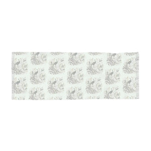 Sage Peacock Fringe Scarf Light - Scarves & Shawls