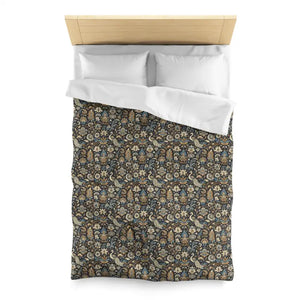 Microfiber Duvet Cover - Luxurious Peacock Design - Dipaliz - Covers