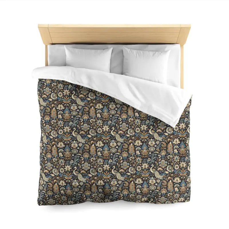 Unlock Luxury Sleep with Peacock Microfiber Duvet Cover - Home Decor