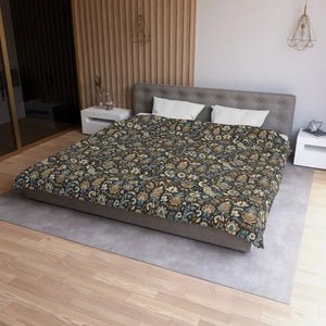 Microfiber Duvet Cover - Luxurious Peacock Design - Dipaliz - King / White - Covers