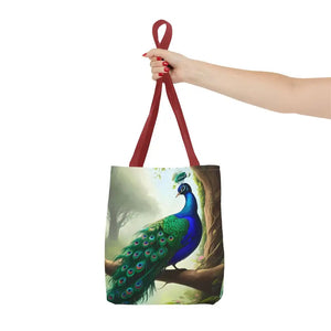 Print Tote Bag - Peacock Branch Design - Dipaliz - Bags