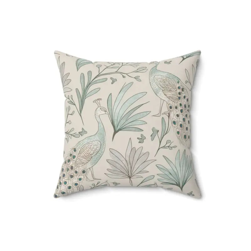 Transform your Space with Peacock Paradise Square Pillows - Home Decor