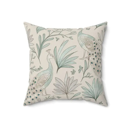 Transform your Space with Peacock Paradise Square Pillows - Home Decor