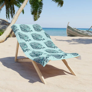 Peacock Pattern Beach Towel – Cotton Blend - Dipaliz - Towels