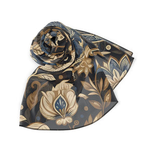 Jacobean Peacock Square Scarf Poly - Scarves & Shawls