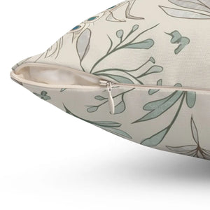 Peacock Paradise Square Pillow – Polyester - Dipaliz - Throw Pillows