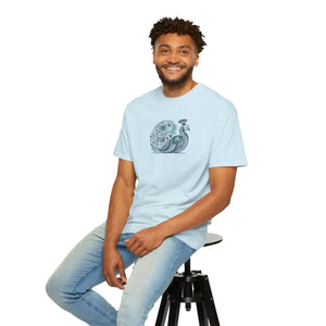 Peacock Cotton Tee Garment Dyed Eco Friendly Gift Dipaliz - T-shirts