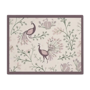 Peacock Cotton Placemat - Vibrant Dining Table Decor - Dipaliz - 18’’ × 14’’ - Placemats