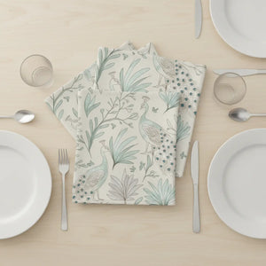 Peacock Paradise Napkins – Polyester Set of 4 - Dipaliz - Cloth
