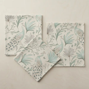Peacock Paradise Napkins – Polyester Set of 4 - Dipaliz - Cloth