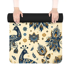 Vibrant Rubber Yoga Mat - Bold Grip Non-slip Style - Dipaliz - 24” x 70” - & Pilates Mats