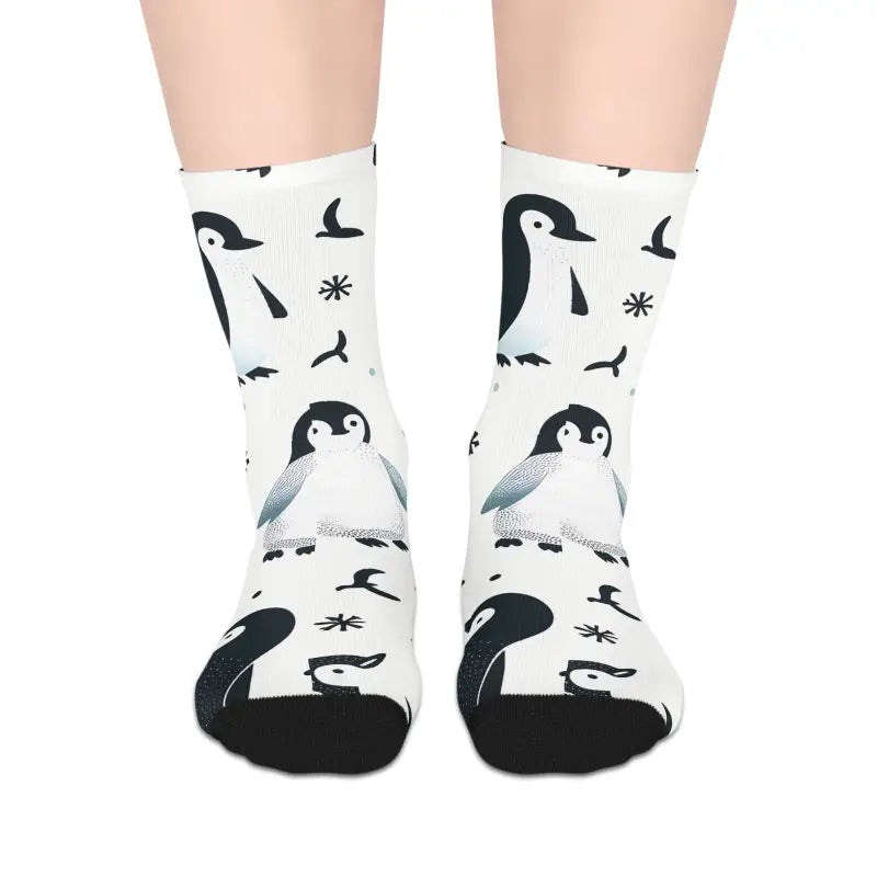 Unleash Style with Penguin Mid-length Socks Fashion Trends 2024 - one Size / 3/4 Crew