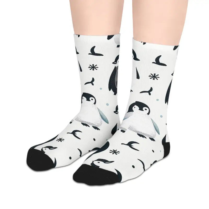 Unleash Style with Penguin Mid-length Socks Fashion Trends 2024 - one Size / 3/4 Crew