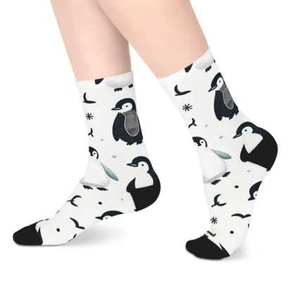 Unleash Style with Penguin Mid-length Socks Fashion Trends 2024 - one Size / 3/4 Crew