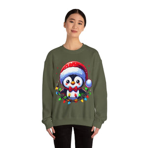 Cozy Penguin Snuggle Season Crewneck - Winter Vibes - Dipaliz - Sweatshirts