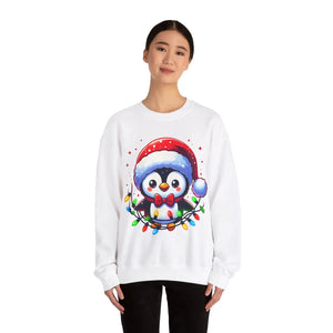 Cozy Penguin Snuggle Season Crewneck - Winter Vibes - Dipaliz - Sweatshirts