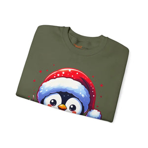 Cozy Penguin Snuggle Season Crewneck - Winter Vibes - Dipaliz - Sweatshirts