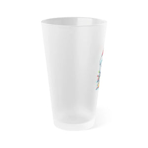 Festive Penguin Santa Heart Frosted Mug - Holiday - Dipaliz - Beer Glasses
