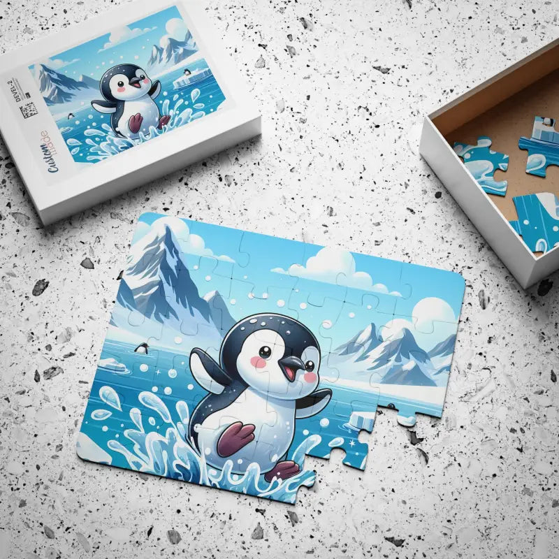 Dive Into Fun with the Penguin Splashing Water Puzzle! - Puzzle