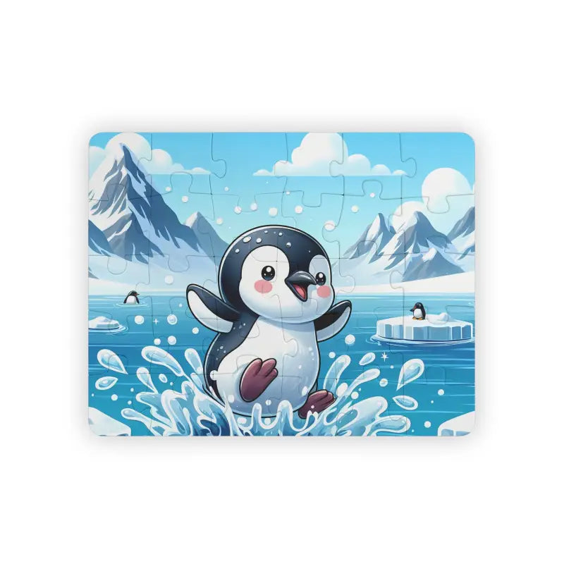 Dive Into Fun with the Penguin Splashing Water Puzzle! - 30 Pcs (horizontal) Puzzle