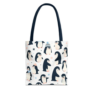 Chic Penguins Aop Tote Bag - Mufflers - Dipaliz - Bags