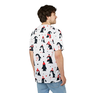 Cozy Cut and Sew Tee Featuring Penguins Winter - Dipaliz - T-shirts