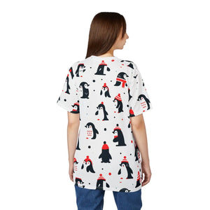 Cozy Cut and Sew Tee Featuring Penguins Winter - Dipaliz - T-shirts