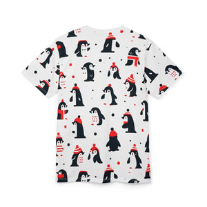 Cozy Cut and Sew Tee Featuring Penguins Winter - Dipaliz - T-shirts