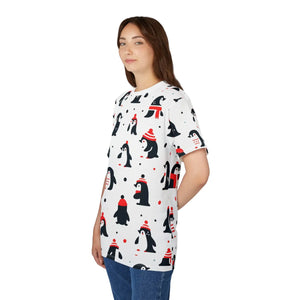 Cozy Cut and Sew Tee Featuring Penguins Winter - Dipaliz - T-shirts